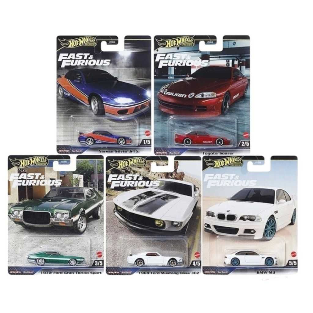 Set Fast and Furious Hot Wheels Mustang Bmw