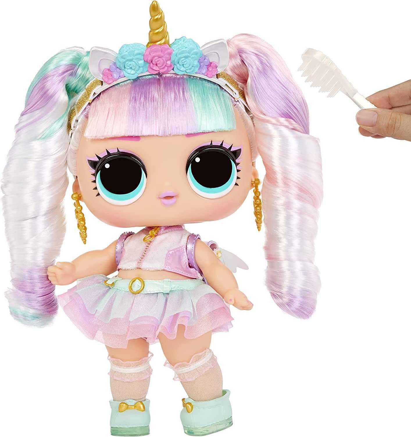 LOL Surprise Big Baby Hair Unicorn Doll ЛОЛ Единорожка 30 см