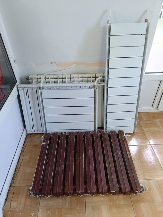 Продам батареи целые, алюминий и чугун