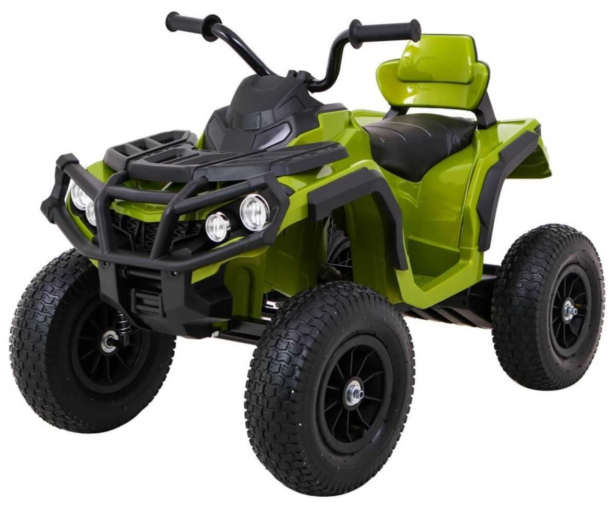 ATV electric copii 3-6 ani AIR 0906 90W, Roti Gonflabile, 7km/h #Verde