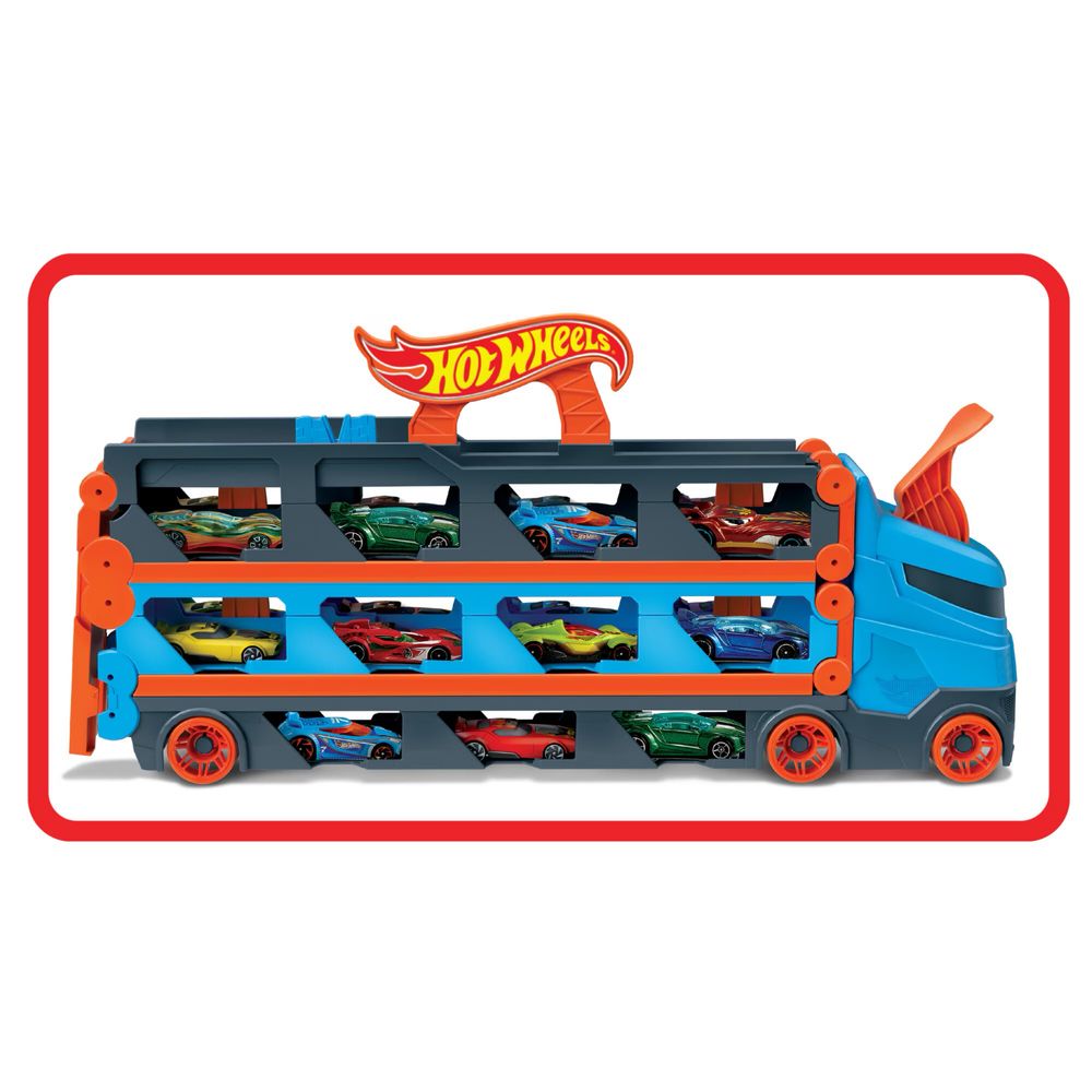 2 In 1 Hot Wheels - Мега автовоз и писта