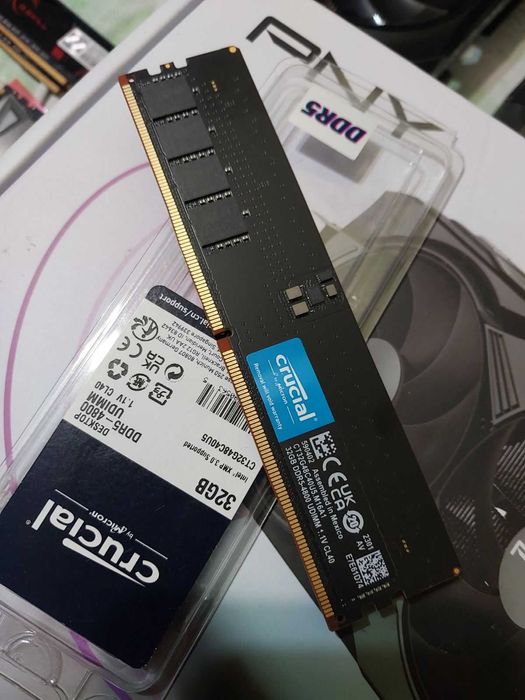 32GB DDR5 Crucial, 4800MT/s, CL40