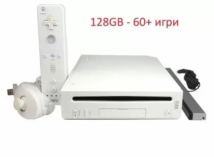 Комплект конзола Nintendo Wii с 65 игри