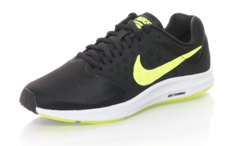 adidasi Nike Downshifter 7, Negru/Verde neon, 44.5 -> NOU, SIGILAT