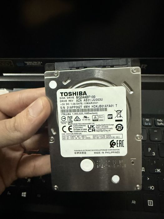 Мощный Toshiba HDD 1000GB в Отличном Состоянии