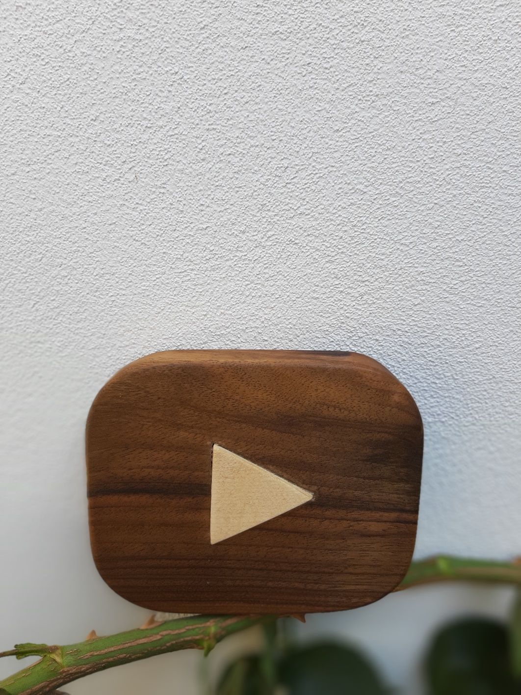 Decor din lemn YouTube Play Button