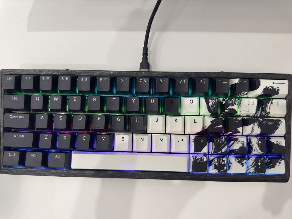 Продам магнитную клавиатуру wlmouse ying63 carbon fiber