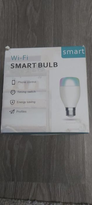 Bec inteligent LED RGBW, WI-FI, E27 7W, control telefon smart