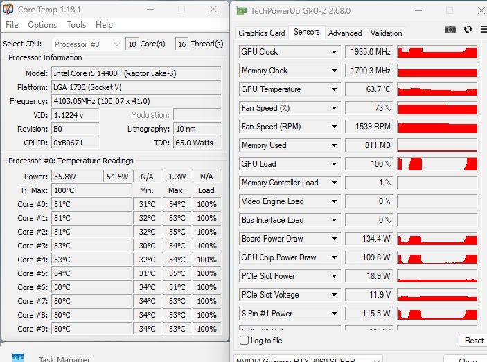 Pc gaming NOU i5 14400f 4.7ghz, RTX 2060 SUPER, 16gb RAM 3200mhz cl16