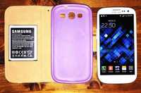 Samsung Galaxy S4 cu baterie rezerva, husa si sticla, camere 13/2 Mp
