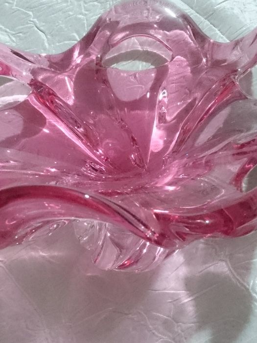 Чешское стекло, блюдо для фруктов!