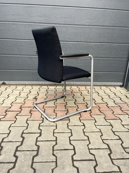 Scaun vizitator / birou, cadru metalic cromat