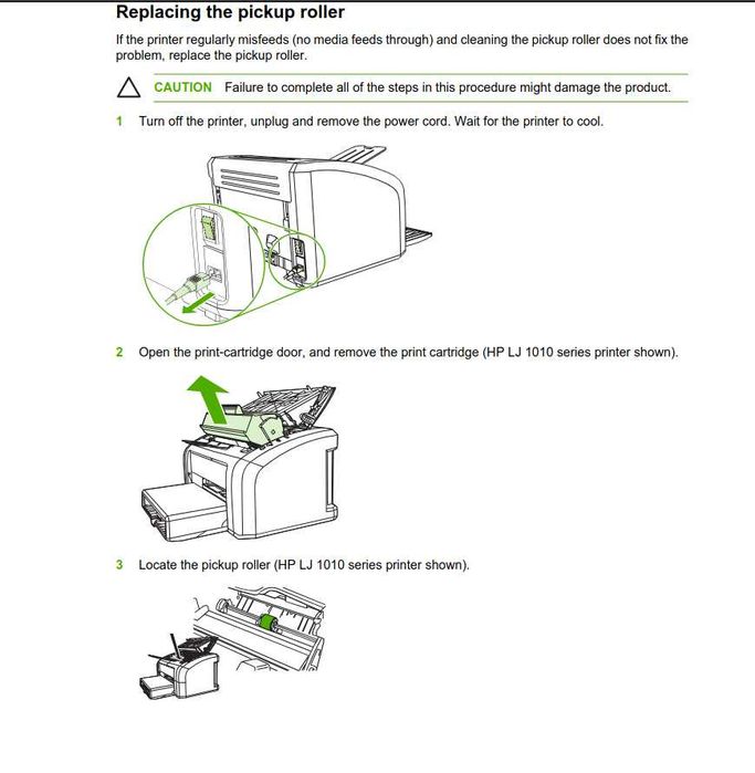 Резервна ролка за хартия за Canon и HP. HP Laserjet 1010 и други