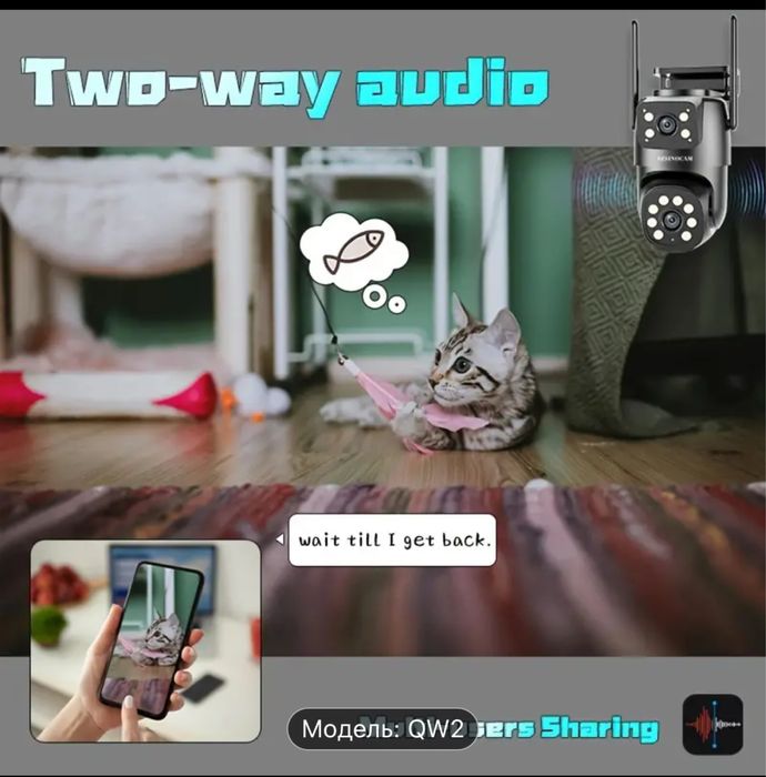 Оригинальная WI-FI камера с двойным объективом.