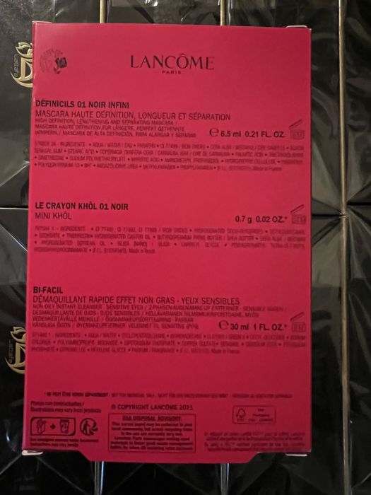 Комплект Lancome - Спирала, молив за очи + лосион Bi-Facil