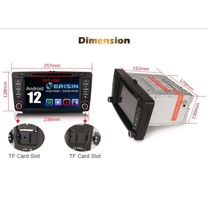 Мултимедия Erisin 8526S за Skoda Octavia 2