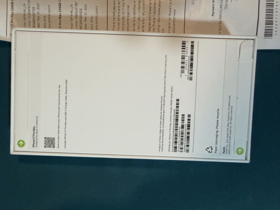 IPhone 17 pro max 256gb sigilant orange