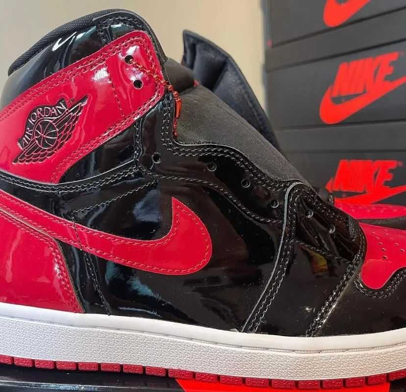 Nike Air Jordan 1 Patent Bred (36-45) NOU
