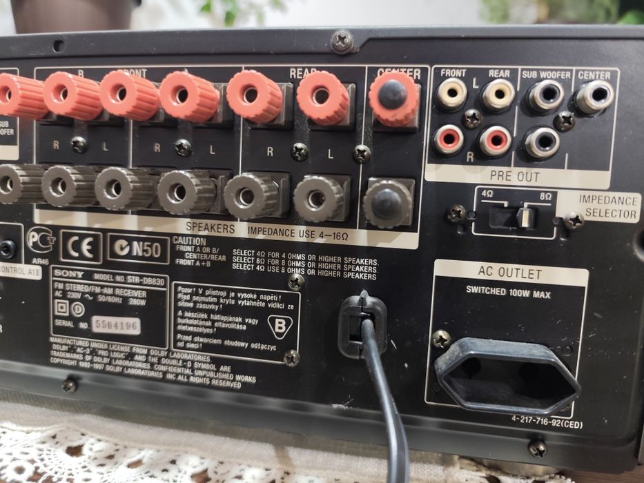 Receiver Sony STR-DB830