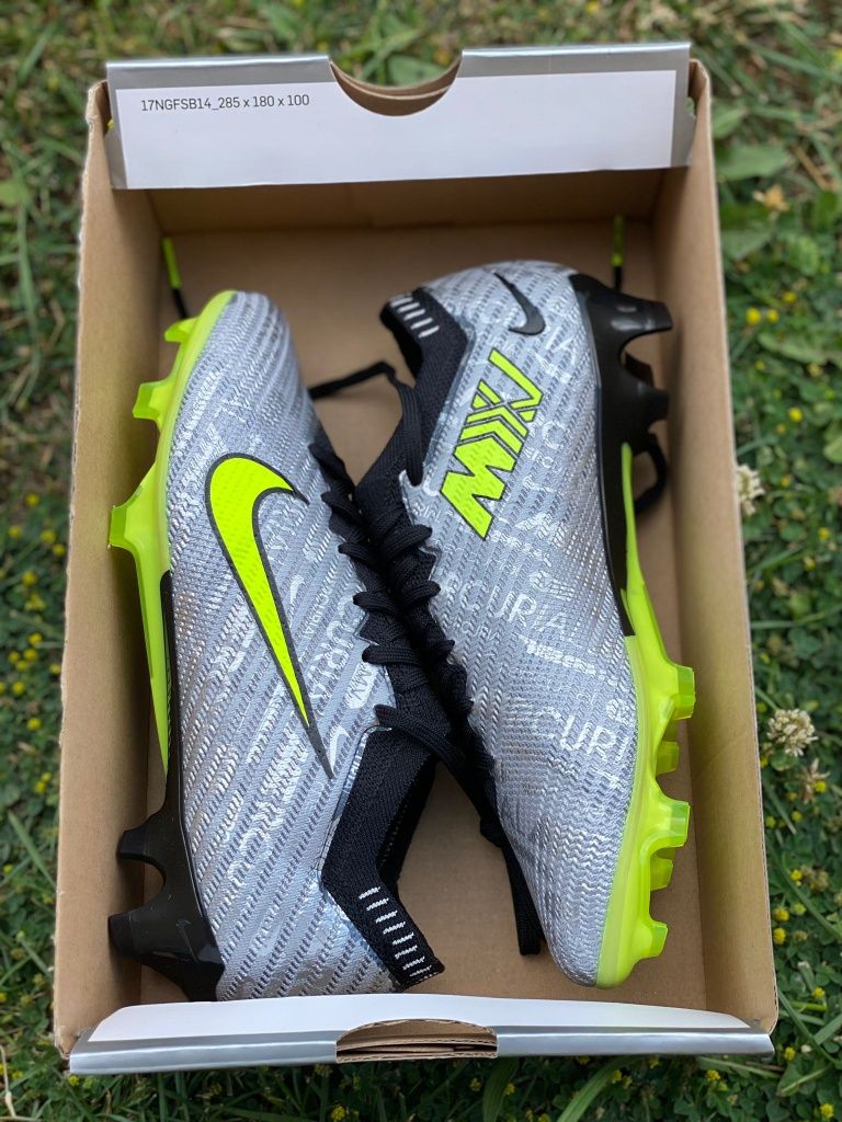 Ghete Fotbal Nike Zoom Vapor 15 ELITE FG Noi Marime 36.5