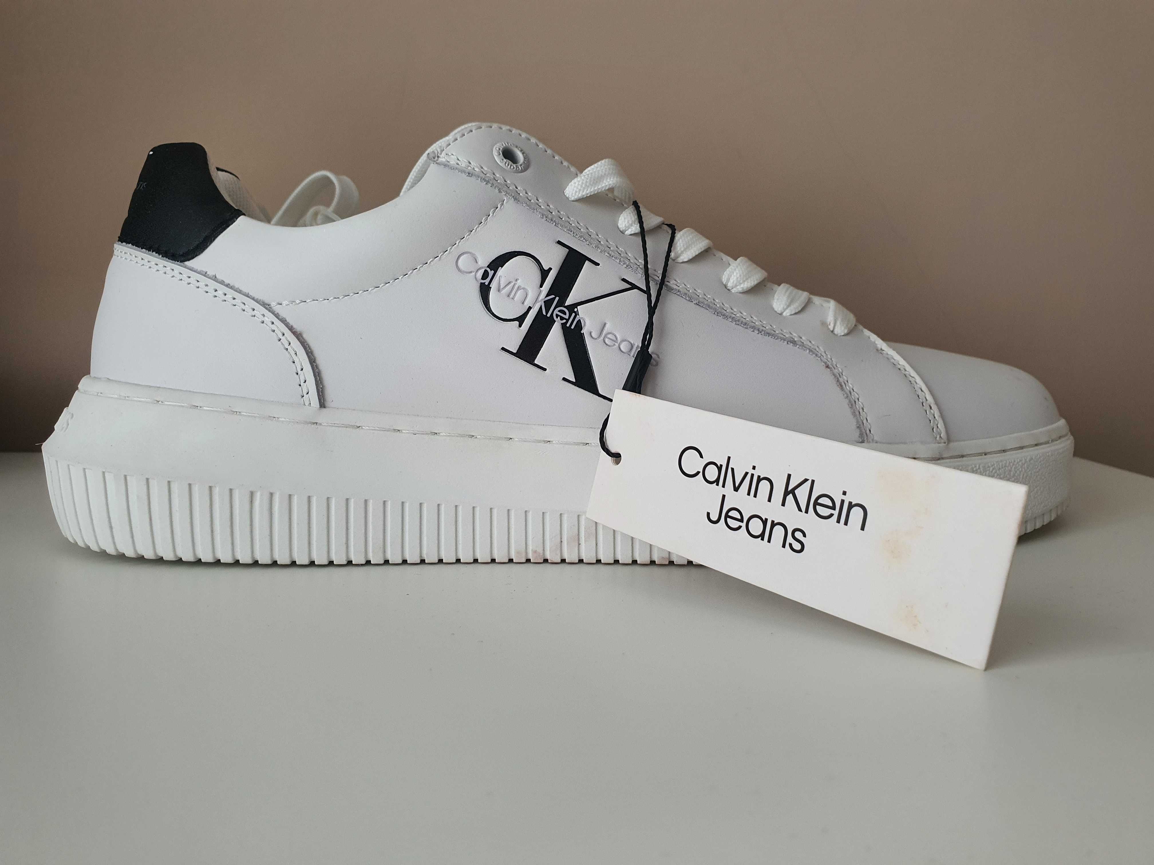 Calvin Klein Chunky Cupsole Mono Кожени N43 оригинални