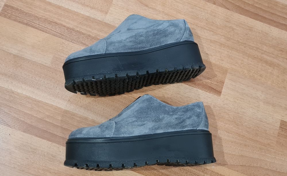 Pantofi MIARMA, din piele intoarsa naturala, marimea 37