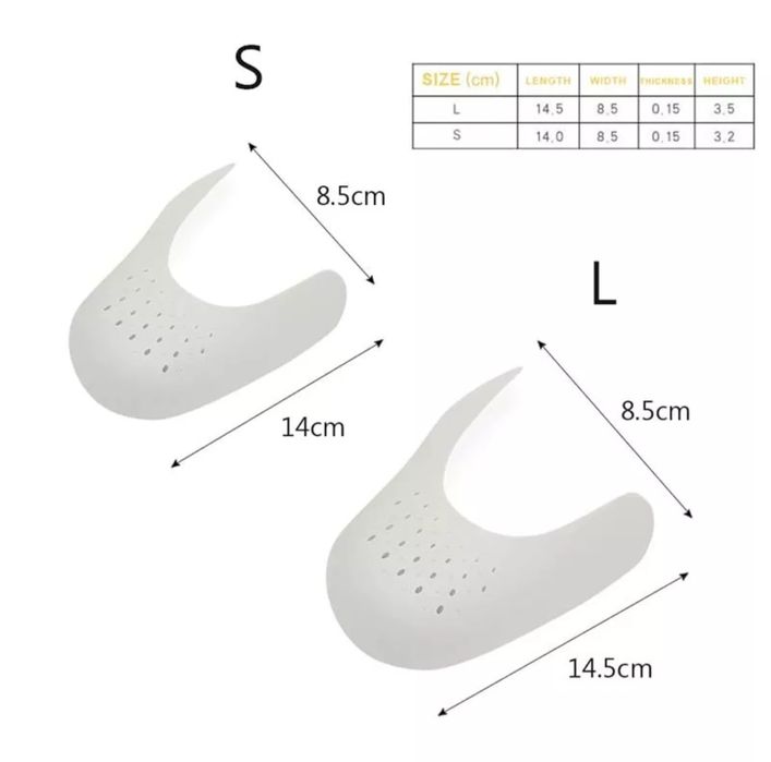 Sneaker anticrease shield