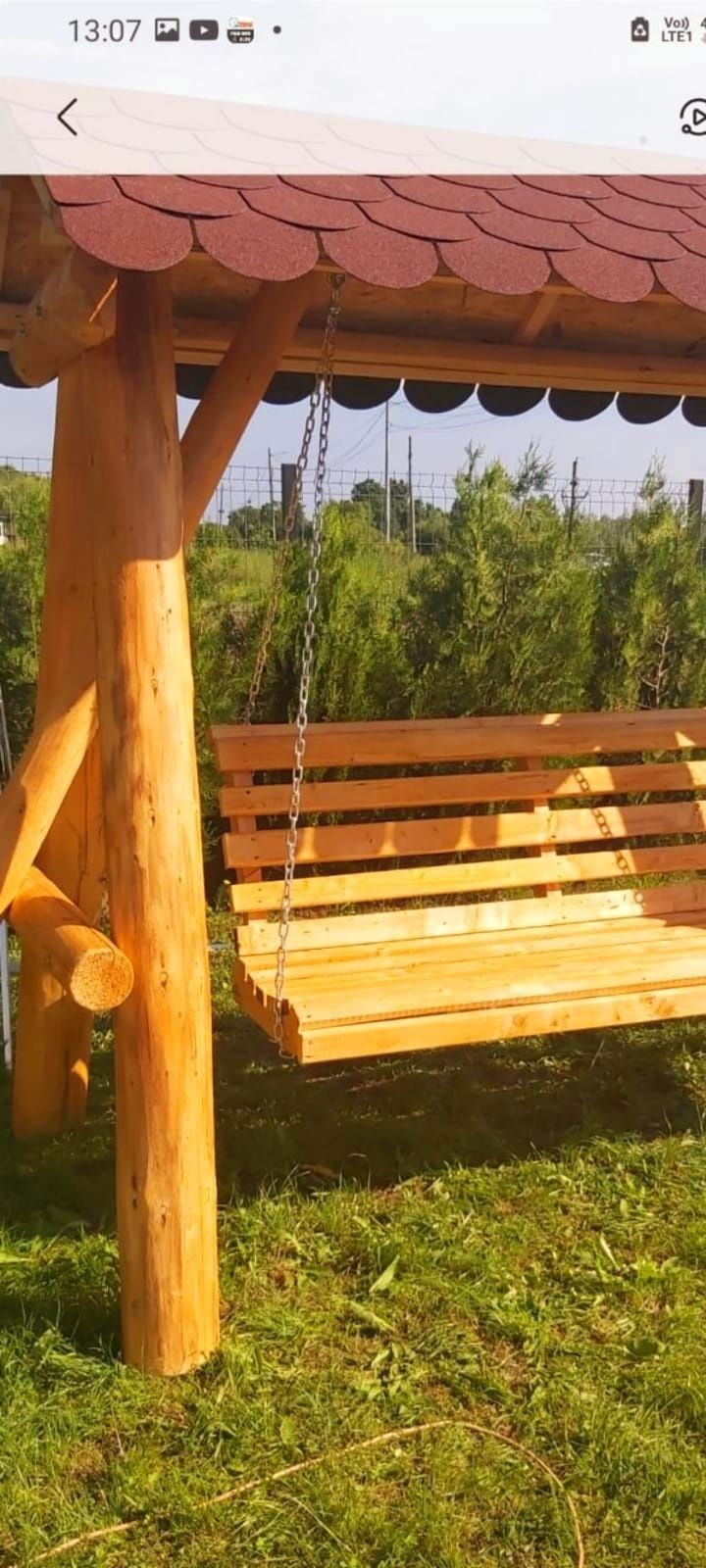 Leagan gradina rustic/balansoar copii