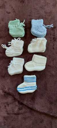 Вълнени чорапи, плетени чорапи, шушони, бебешки терлици и чорапи