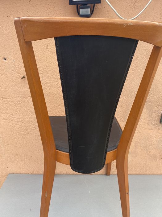 Дизайнерски стол от дания Естествена кожа