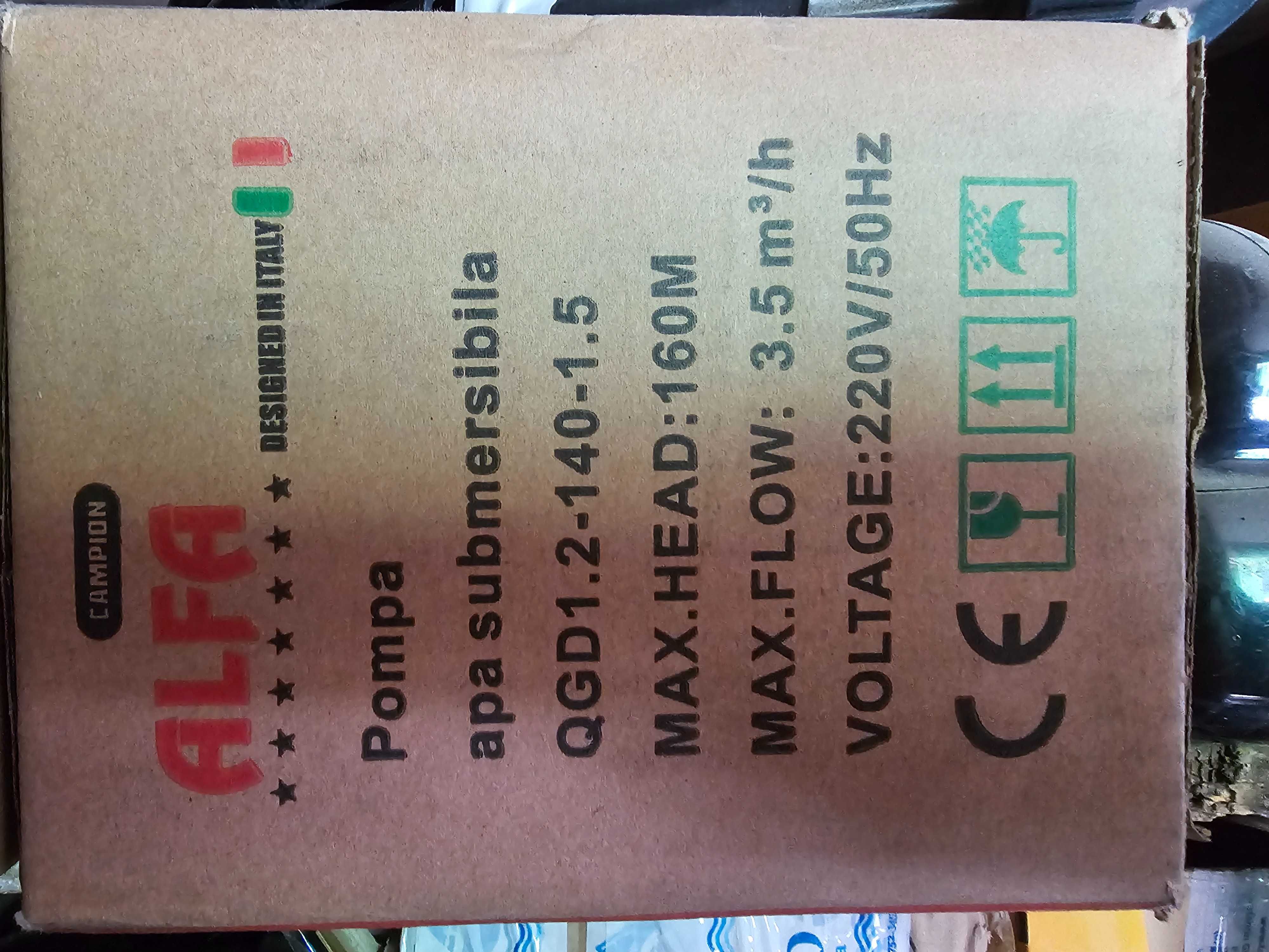 Pompa submersibila apa irigații put fantă