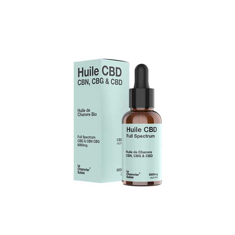 Ulei CBN, CBG & CBD 10% 30ml- Le Chanvier Suisse