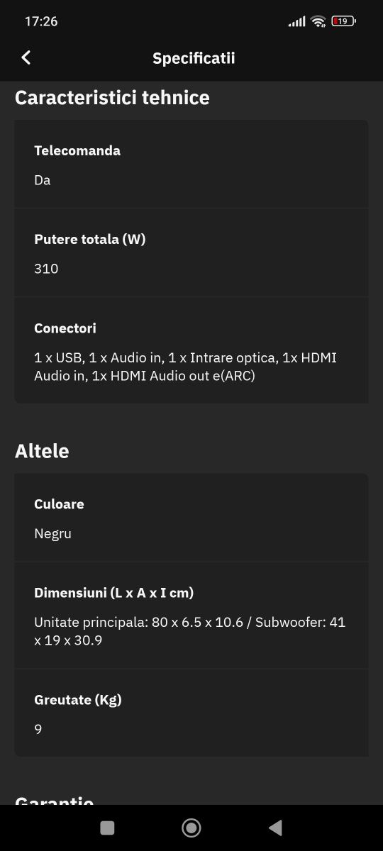 Soundbar Philips TAB 7807/10  Dolby Atmos