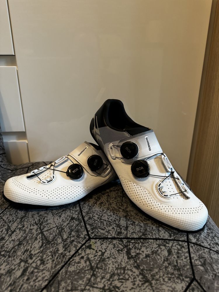 Pantofi /incaltaminte ciclism Shimano SH-RC702M, NOI, marimea 43