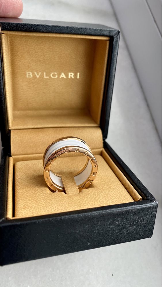 Inel verigheta Bvlgari Original !!! 18 k aur roze