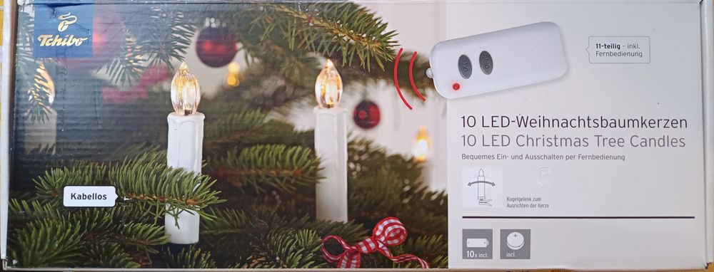 Коледни свещи на батерии