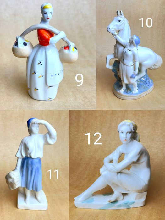 Фарфоровая статуэтка девушка лфз зхк Дулево гжель ТФЗ