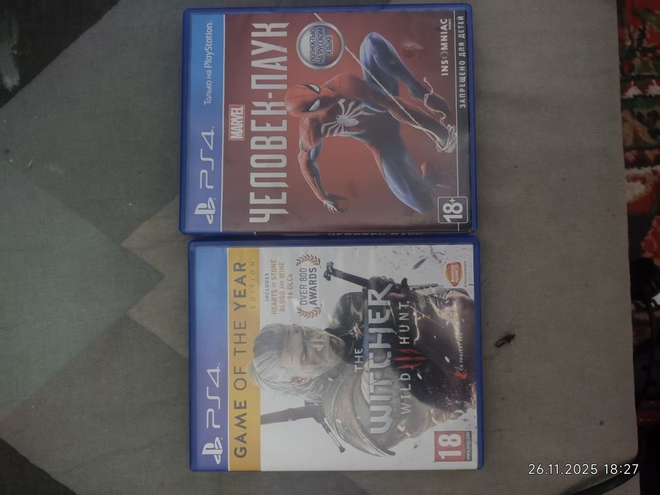 Человек паук 2018 и ведьмак 3 оба на русском по 200 тысяч