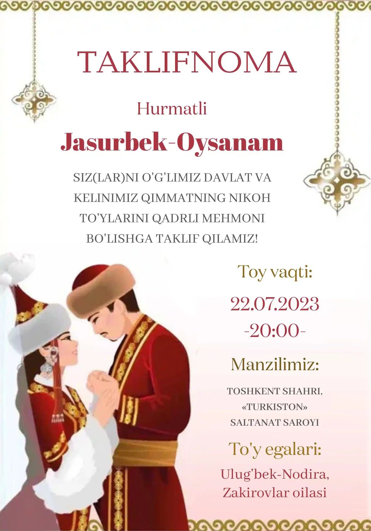 Taklifnoma, vizitka, Viloyatda eng arzon va sifatlisi faqat bizda