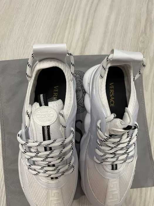 Adidasi Versace Chain Reaction Alb - Adidasi Unisex Noi