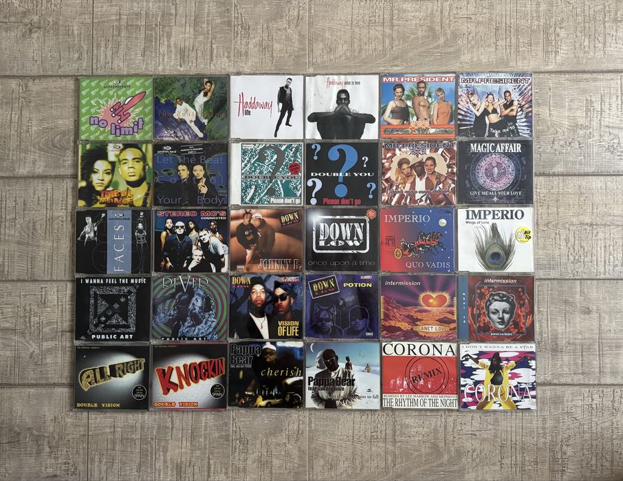 Pachet 1 - 60 maxi singles (MCD) muzica Eurodance anii 90