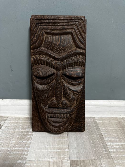 Колекция ръчно резбовани дървени фигури / маски – етно, Мауори