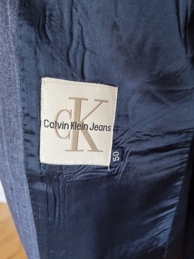 РАЗПРОДАЖБА! Оригинално мъжко ленено сако Calvin Klein / Размер 50/ L