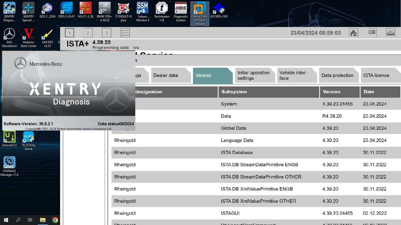 SSD 512 Gb Pass thru Xentry DTS Ista GDS2 HDS Techstream SDD ODIS MUT3
