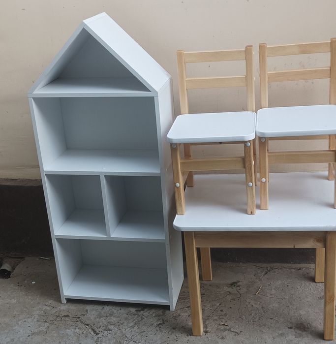 Детская мебель столы стулья стеллажи