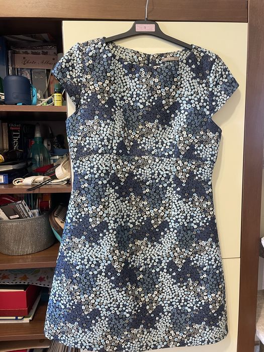 Rochie mini Orsay cu floricele albastre