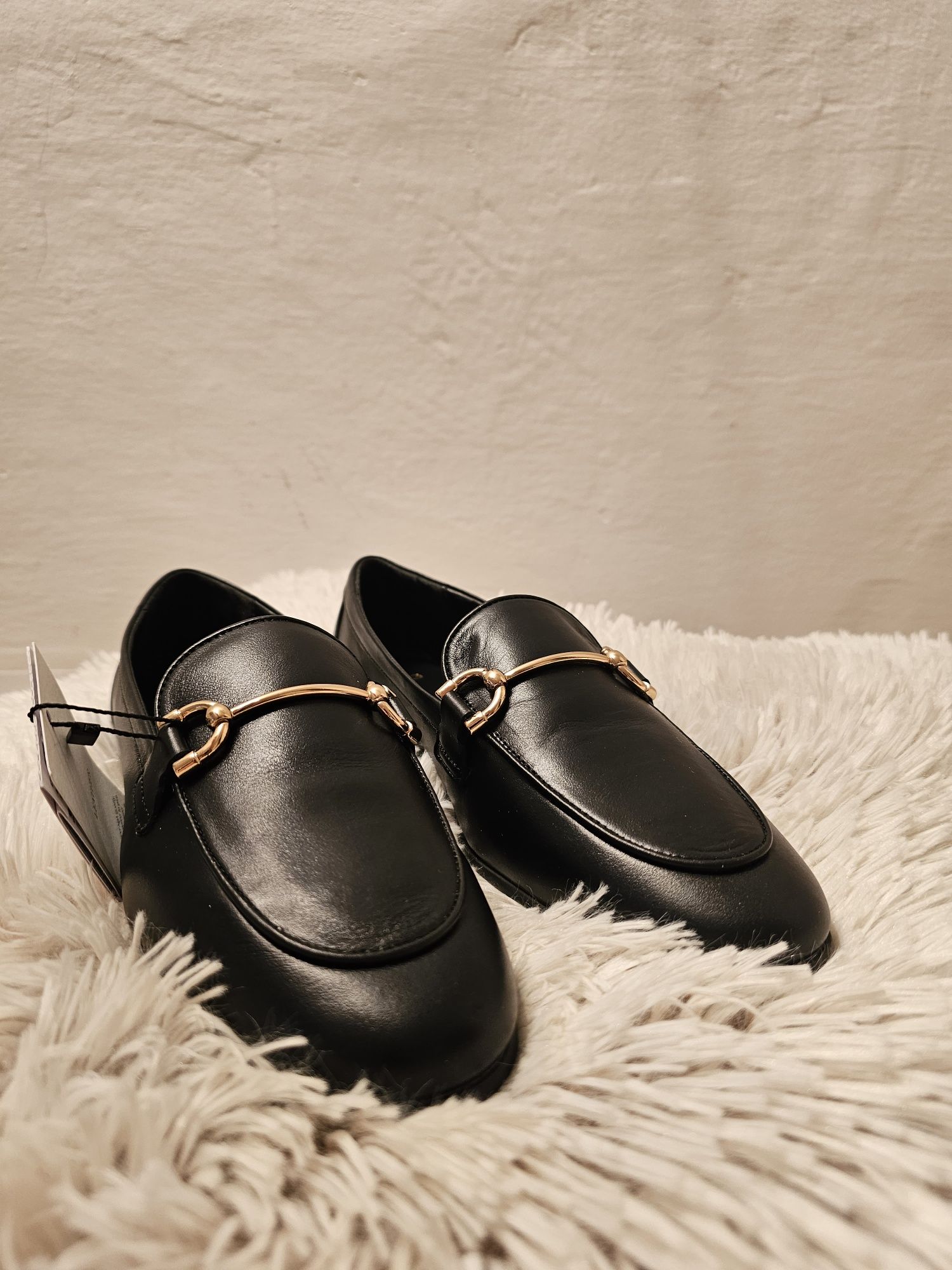 Vand mocasini de piele Mango