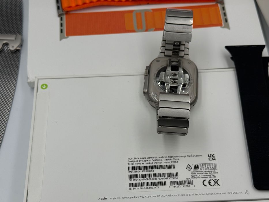 Apple Watch Ultra 1 Stare Excelenta Cutie,cablu original curele cadou