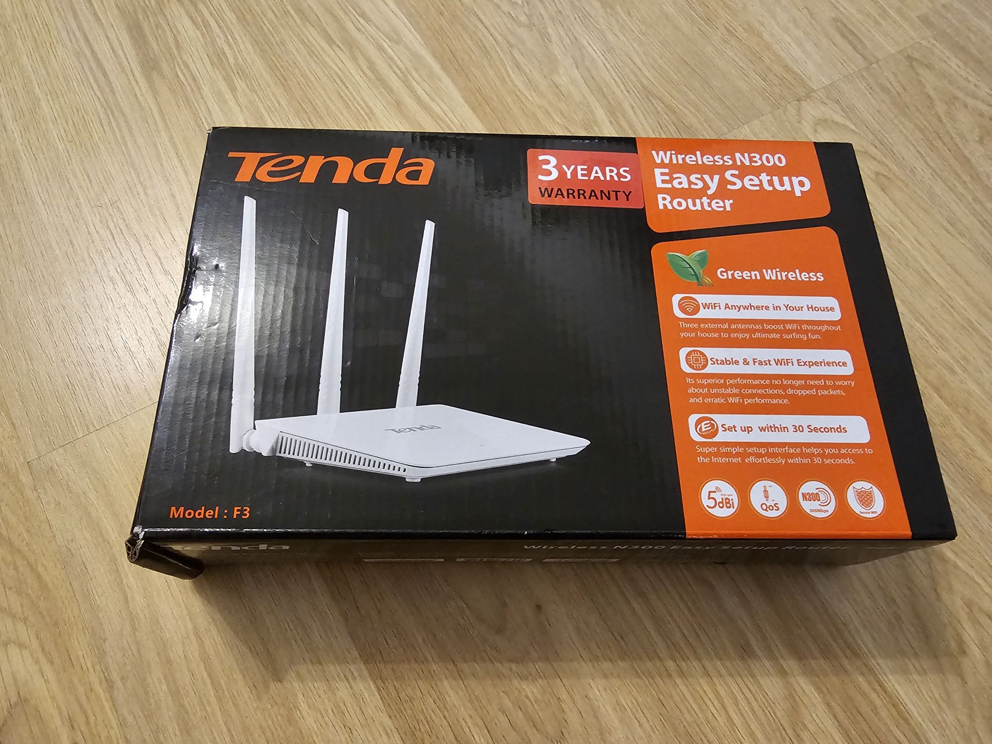 Router Wifi Tenda F3 300 Mbps, 3 antene