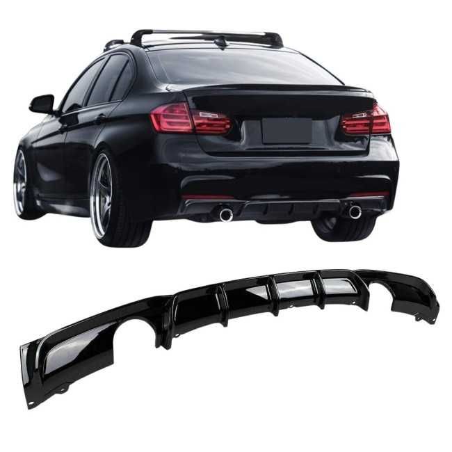 Двоен Дифузер BMW F30 F31 335 340 / БМВ Ф30 Ф31 Добавка за задна броня